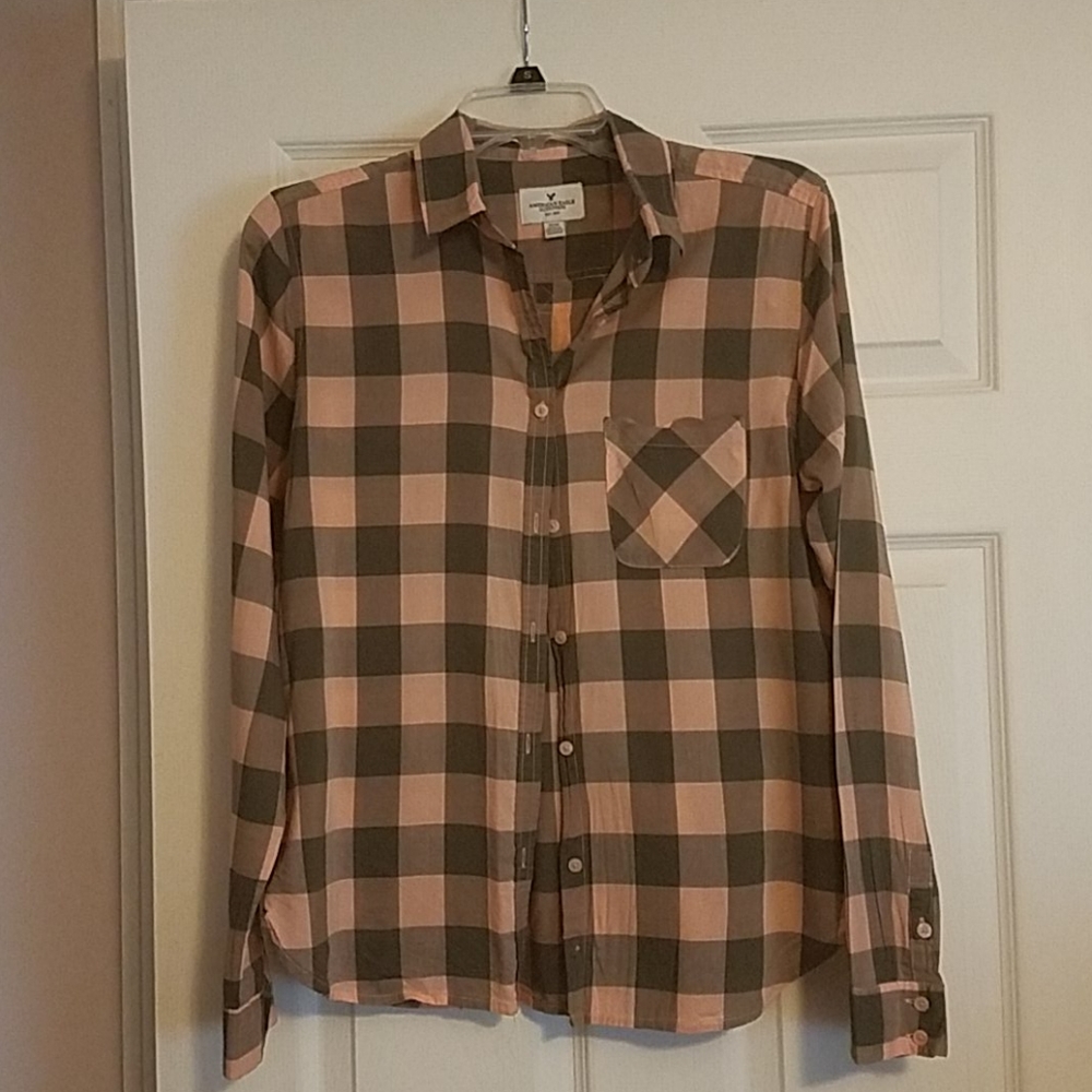 Button-down blouse